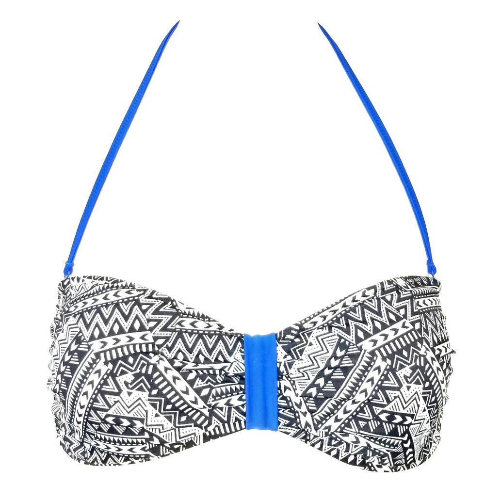 PINK Victoria's Secret Black and Blue Bikini